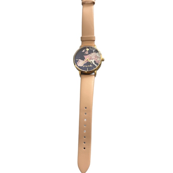 Kate Spade | Women's Gold and Pink Map Watch - Picture 3 of 6